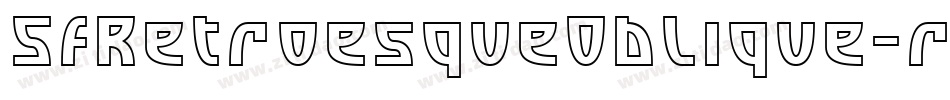 SfRetroesqueOblique-rrDL字体转换