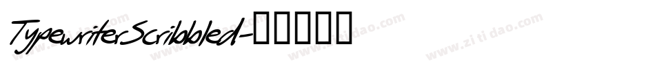 TypewriterScribbled字体转换