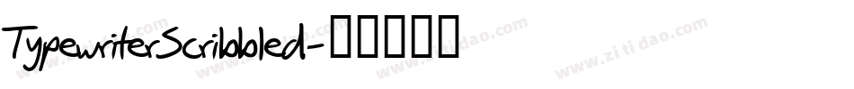 TypewriterScribbled字体转换