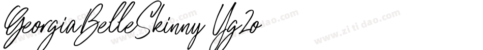 GeorgiaBelleSkinny-Yg2o字体转换