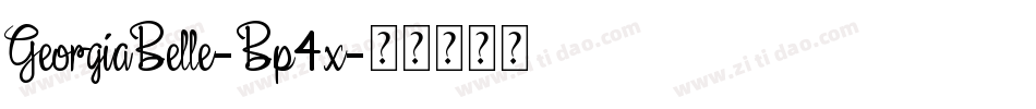 GeorgiaBelle-Bp4x字体转换