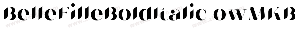 BelleFilleBoldItalic-owMKB字体转换