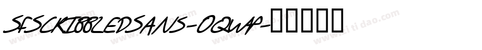 SfScribbledSans-Oqwp字体转换 SfScribbledSans-Oqwp字体转换