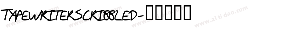 TypewriterScribbled字体转换