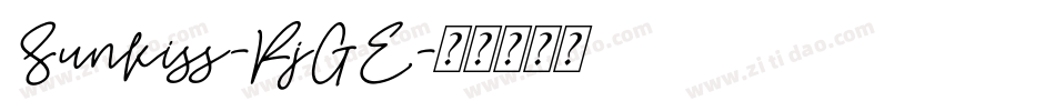 Sunkiss-RjGE字体转换