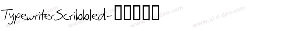 TypewriterScribbled字体转换