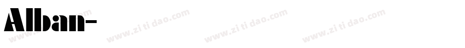 Alban字体转换