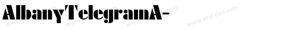 AlbanyTelegramA字体转换