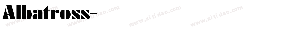 Albatross字体转换