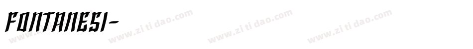 Fontanesi字体转换