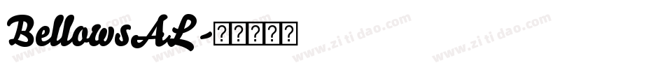 BellowsAL字体转换