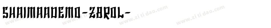 ShaimaaDemo-z8rOL字体转换