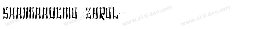 ShaimaaDemo-z8rOL字体转换