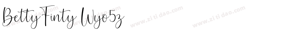 BettyFinty-Wyo5z字体转换