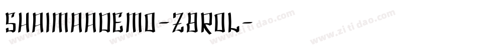 ShaimaaDemo-z8rOL字体转换
