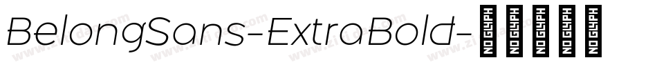 BelongSans-ExtraBold字体转换