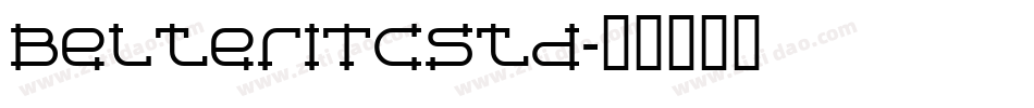 BelterITCStd字体转换
