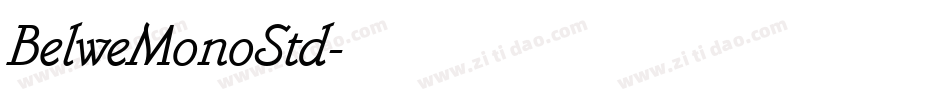 BelweMonoStd字体转换