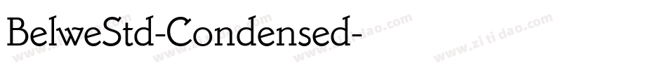 BelweStd-Condensed字体转换