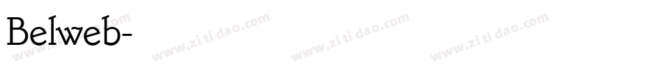 Belweb字体转换