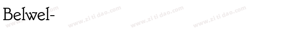 Belwel字体转换