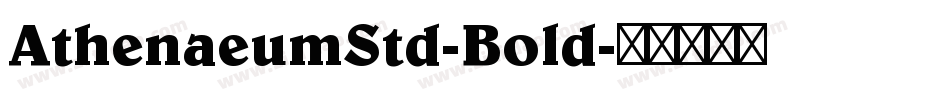 AthenaeumStd-Bold字体转换