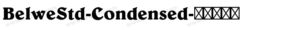 BelweStd-Condensed字体转换