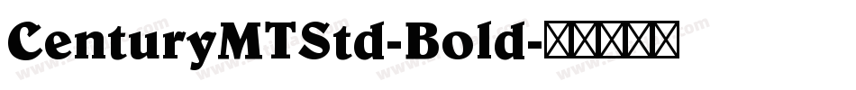 CenturyMTStd-Bold字体转换