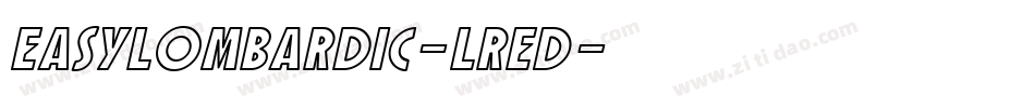 Easylombardic-LrED字体转换