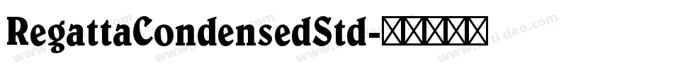 RegattaCondensedStd字体转换