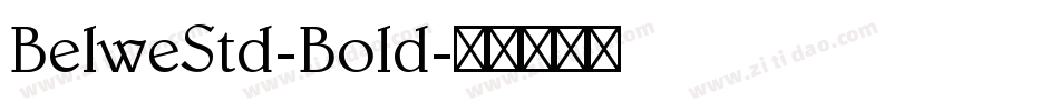 BelweStd-Bold字体转换