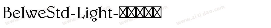 BelweStd-Light字体转换