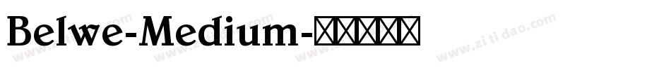 Belwe-Medium字体转换