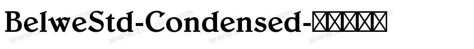 BelweStd-Condensed字体转换
