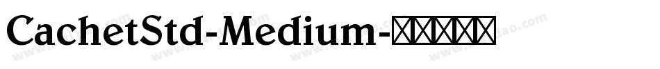 CachetStd-Medium字体转换