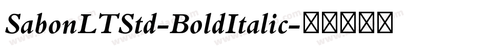 SabonLTStd-BoldItalic字体转换