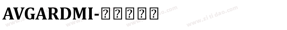 AVGARDMI字体转换