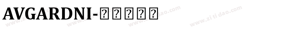 AVGARDNI字体转换