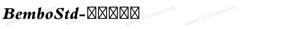BemboStd字体转换