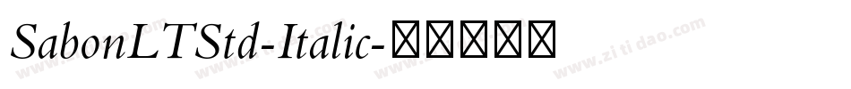 SabonLTStd-Italic字体转换