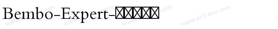 Bembo-Expert字体转换