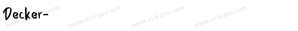 Decker字体转换