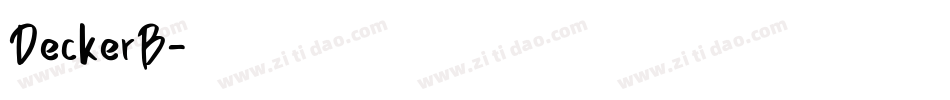 DeckerB字体转换