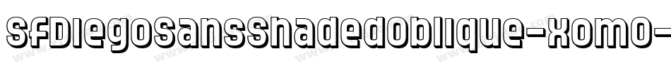 SfDiegoSansShadedOblique-xomO字体转换