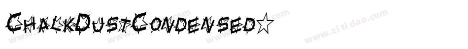 ChalkDustCondensed字体转换