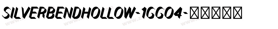 SilverBendHollow-1GG04字体转换