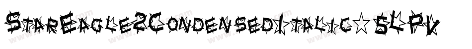 StarEagle2CondensedItalic-5LPV字体转换
