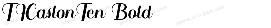 TFCaslonTen-Bold字体转换