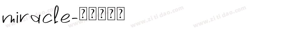 miracle字体转换