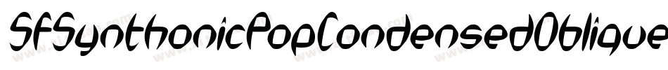 SfSynthonicPopCondensedOblique-Er1z字体转换